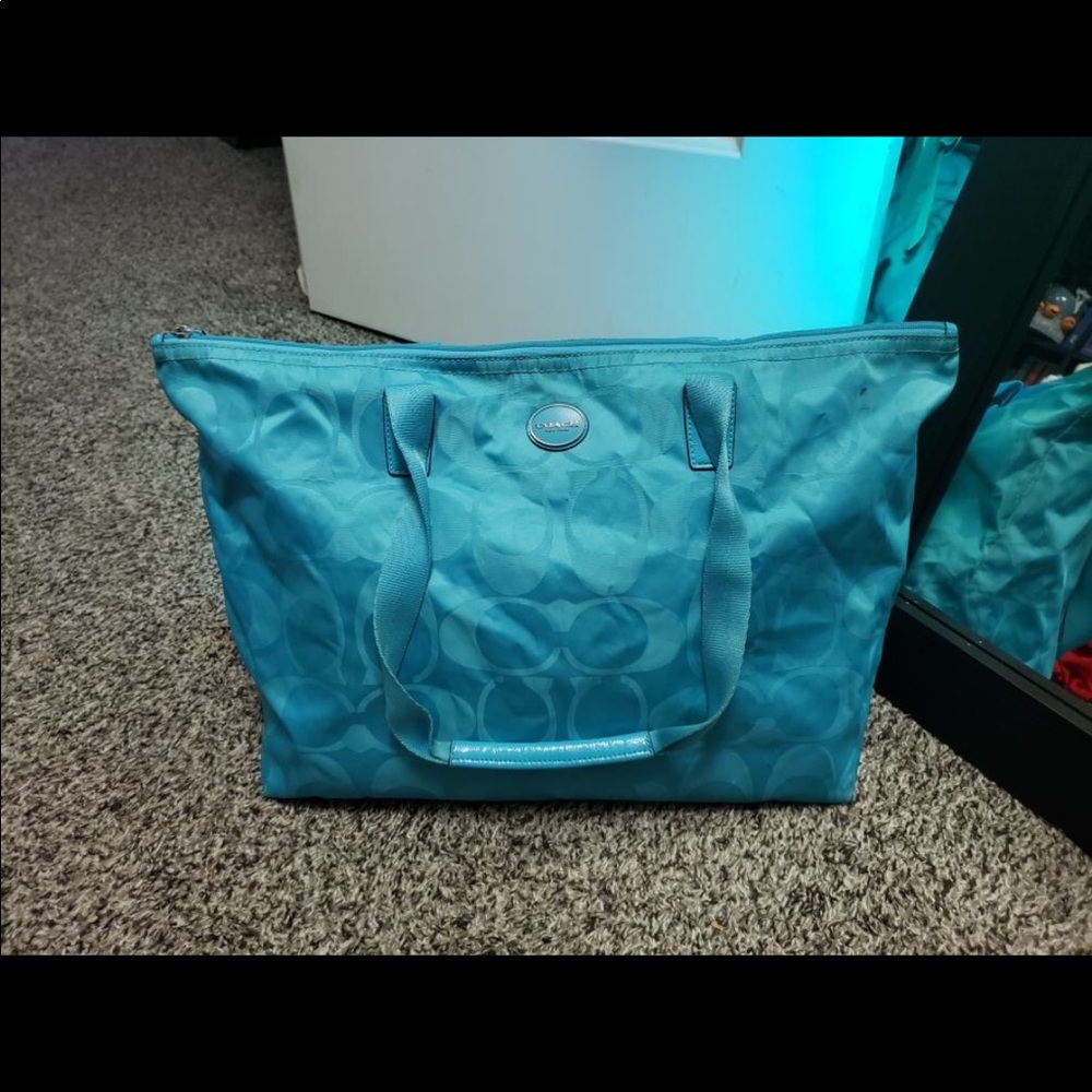 Coach Blue Tote